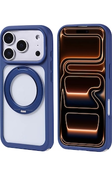 Apple iPhone Uyumlu 17 Pro Kılıf M-safe Şarj Özellikli Standlı Zore Piza Silikon Kapak Lacivert Apple iPhone Uyumlu 17 Pro Kılıf M-safe Şarj Özellikli Standlı Zore Piza Silikon Kapak Lacivert