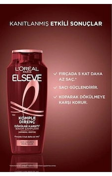 L'oréal Paris Elseve Komple Direnç Dökülme Karşıtı Şampuan 300 Ml L'oréal Paris Elseve Komple Direnç Dökülme Karşıtı Şampuan 300 Ml
