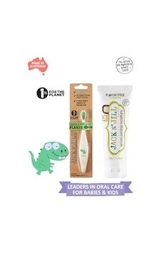 Jack N Jill Bebek/çocuk Diş Fırçalama Seti Dino Diş Fırçası + Aromasız Diş Macunu 50g Jack N Jill Bebek/çocuk Diş Fırçalama Seti Dino Diş Fırçası + Aromasız Diş Macunu 50g