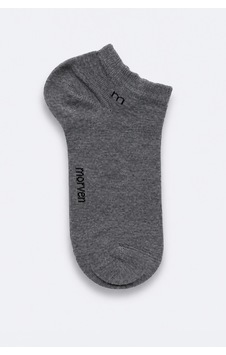 Morven Erkek Gri Bambu Düz Desen Patik Çorap 26yc019001100 Gri
