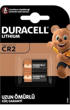 DURACELL CR2 3 VOLT LİTHİUM PİL 2Lİ PAKET DURACELL CR2 3 VOLT LİTHİUM PİL 2Lİ PAKET