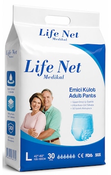Life Net Medikal Yetişkin Hasta Bezi Külodlu L Beden Yüksek Emici Bez Large L 30 Adet Life Net Medikal Yetişkin Hasta Bezi Külodlu L Beden Yüksek Emici Bez Large L 30 Adet