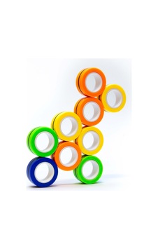 Armağan Oyuncak Magnetic Rings Stres Yüzüğü Turuncu Sarı Mavi