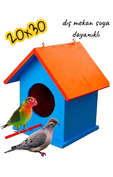 Ahşap Kumru Güvercin Serçe Cennet Papağanı Kuş Yuvası Dış Mekan Suya Dayanıklı 20x30 Cm Ahşap Kumru Güvercin Serçe Cennet Papağanı Kuş Yuvası Dış Mekan Suya Dayanıklı 20x30 Cm