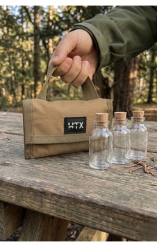 Kamp Baharatlığı Dayanıklı Askeri Kumaş, Taşınabilir Kamp & Outdoor Baharat Çantası Çöl Renk