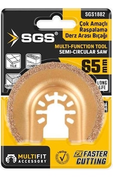 Sgs 1882 Multı-tools Kesici Ve Raspalama Derz Arası Temizleme Karbür 65mm