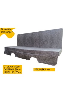Salıncak Minderi Süngerli 50x165cm Gri
