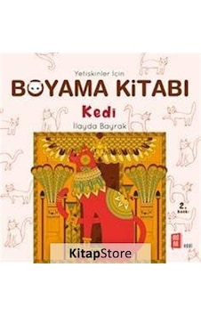 Yetişkinler için Boyama Kitabı - Kedi
