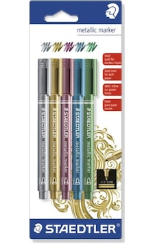 Staedtler Marker Metalik Seti 5'Li Staedtler Marker Metalik Seti 5'Li