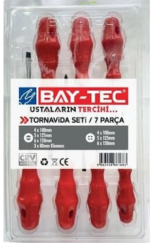 Bay-tec Mk4508-04 Tornavida Klasik Set Yıldız-düz 7 Parça