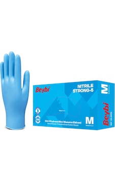 Beybi İş Eldiveni - Muayene Mavi Nitril Pudrasız Strong-5 - 20 Mavi Beybi İş Eldiveni - Muayene Mavi Nitril Pudrasız Strong-5 - 20 Mavi