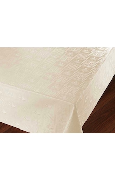 Pvc Astarlı Muşamba Masa Örtüsü Krem Kareli Desen Pvc Astarlı Muşamba Masa Örtüsü Krem Kareli Desen