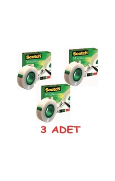 Scotch Görünmez Bant Magic 19X33 810 3 Adet Scotch Görünmez Bant Magic 19X33 810 3 Adet