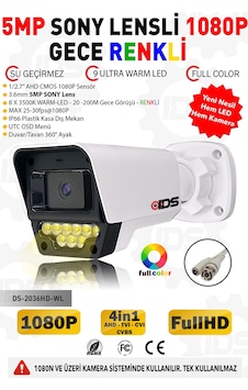 1080p Fullhd 80m Ir Mesafesi - Yüksek Gece Görüşlü Büyük Metal Kasa - Güvenlik Kamerası 1080p Fullhd 80m Ir Mesafesi - Yüksek Gece Görüşlü Büyük Metal Kasa - Güvenlik Kamerası