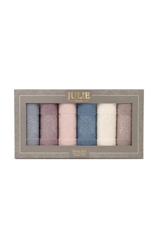Julie Home 6'lı Havlu Seti Kutulu 30x50 Zen Julie Home 6'lı Havlu Seti Kutulu 30x50 Zen