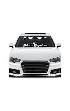 Taçlı Isme Özel Ön Cam Yazı Yazdırma Oto Sticker 60 12 Cm4574 Taçlı Isme Özel Ön Cam Yazı Yazdırma Oto Sticker 60 12 Cm4574