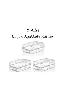3 Adet Ayakkabı Kutusu Kadın Ayakkabı Saklama Kutusu Ayakkabılık 3 Adet Ayakkabı Kutusu Kadın Ayakkabı Saklama Kutusu Ayakkabılık