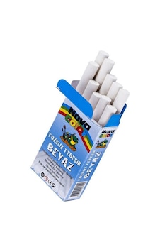 Nova Color Tozsuz Beyaz Tebeşir 10 Lu Paket Nova Color Tozsuz Beyaz Tebeşir 10 Lu Paket