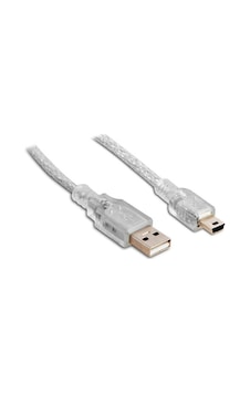 S-Link Sl-Uk53 Usb 2.0 3M Şeffaf Usb Am-Mini 5Pin Kablo S-Link Sl-Uk53 Usb 2.0 3M Şeffaf Usb Am-Mini 5Pin Kablo