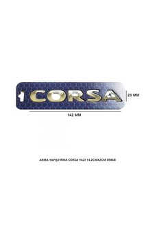 Mefsa Opel Corsa Bagaj Yazısı Arma Yapıştırma 14.2cmx2cm Mefsa Opel Corsa Bagaj Yazısı Arma Yapıştırma 14.2cmx2cm
