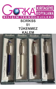 Scrikss 51 Tükenmez Kalem Yarı Krom Scrikss 51 Tükenmez Kalem Yarı Krom