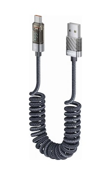 Toocki Zx01 66w Dijital Usb-a To Type-c Yaylı Kablo 1,8 M