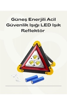 Tr My Best Store 6058 Solar Şarjlı Üçgen Led Park Ve İkaz Lambası Tr My Best Store 6058 Solar Şarjlı Üçgen Led Park Ve İkaz Lambası