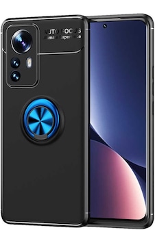 Xiaomi Mi 12 Pro Kılıf Kamera Çıkıntılı Renkli Yüzüklü Standlı Mıknatıslı Kapak Ravel
