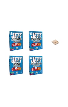 6. Sınıf Jett Matematik Fen Bilimleri Türkçe Ve Sosyal Bilgiler Fasikülleri 4lü Set Ayraç Hediyeli 6. Sınıf Jett Matematik Fen Bilimleri Türkçe Ve Sosyal Bilgiler Fasikülleri 4lü Set Ayraç Hediyeli