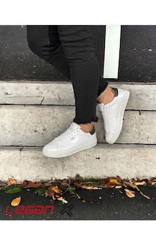 Sneakers Bağcıklı Casual Erkek Ayakkabı Legan-461 Beyaz Sneakers Bağcıklı Casual Erkek Ayakkabı Legan-461 Beyaz