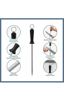 Buradabulabilirsin Bıçak Bileme Taşı 30 Cm Metal Askılı Bbz Buradabulabilirsin Bıçak Bileme Taşı 30 Cm Metal Askılı Bbz