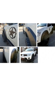 Mitsubishi L200 2007 - 2015 Arası Çamurluk Üstü Dodik 4 Parça Mitsubishi L200 2007 - 2015 Arası Çamurluk Üstü Dodik 4 Parça