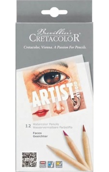 Cretacolor Artist Studio Watercolor Pencils Faces Set 12'Li Cretacolor Artist Studio Watercolor Pencils Faces Set 12'Li