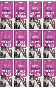 Reflex Plus Meaty Sticks Tavuk Ve Kızılcıklı Kısırlaştırılmış Kedi Ödül Çubuğu 15gr 3lü X 12 Paket Reflex Plus Meaty Sticks Tavuk Ve Kızılcıklı Kısırlaştırılmış Kedi Ödül Çubuğu 15gr 3lü X 12 Paket