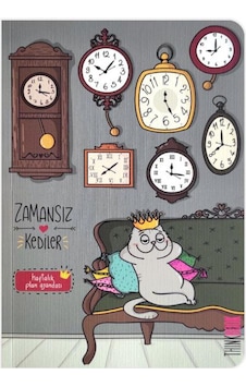 Thinkbook Zamansız Kedi Saatler 15x21,5 Çok Renkli Thinkbook Zamansız Kedi Saatler 15x21,5 Çok Renkli
