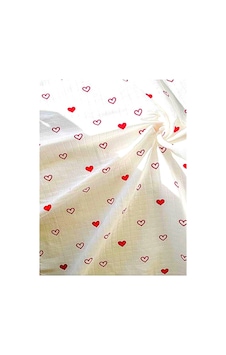 More Home %100 Pamuk Tek Katlı Müslin Bez Bebek Örtüsü 1 Adet Kalpli Desen 90x90 Cm Beyaz Kırmızı More Home %100 Pamuk Tek Katlı Müslin Bez Bebek Örtüsü 1 Adet Kalpli Desen 90x90 Cm Beyaz Kırmızı