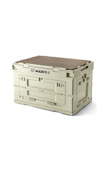 Madfox Çok Fonksiyonlu Katlanabilir Kamp Saklama Kutusu 60lt Bej Madfox Çok Fonksiyonlu Katlanabilir Kamp Saklama Kutusu 60lt Bej