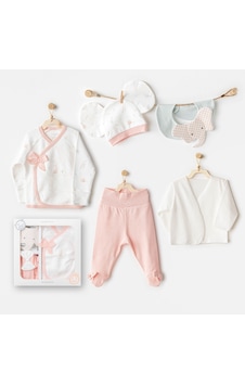 AndyWawa Kız Bebek Hastane Çikişi 5 Pcs Newborn Set Love Family Ac25500 Ekru AndyWawa Kız Bebek Hastane Çikişi 5 Pcs Newborn Set Love Family Ac25500 Ekru