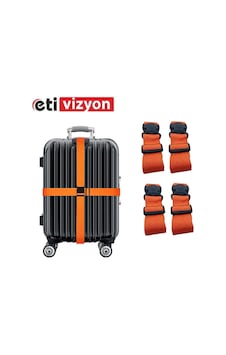 Etivizyon Valiz Kemeri 4 Adet Turuncu Etivizyon Valiz Kemeri 4 Adet Turuncu