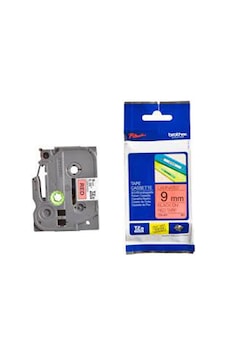 Brother TZE-421 9 Mm Kırmızı Üzeri Siyah Laminasyonlu Etiket Brother TZE-421 9 Mm Kırmızı Üzeri Siyah Laminasyonlu Etiket