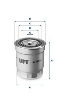 Mazot Fıltresı Nıssan Xtraıl 2.0 Dcı 17- / Renault Koleos 2.0 Dcı 17- Ufı-24.083.00 Mazot Fıltresı Nıssan Xtraıl 2.0 Dcı 17- / Renault Koleos 2.0 Dcı 17- Ufı-24.083.00