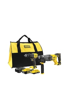 Stanley SFMCK216MDS 18 V Fatmax V20 Kömürsüz Darbeli Matkap + Sds-plus Kırıcı 1 x 4.0 AH , 1 x 2.0 AH Stanley SFMCK216MDS 18 V Fatmax V20 Kömürsüz Darbeli Matkap + Sds-plus Kırıcı 1 x 4.0 AH , 1 x 2.0 AH