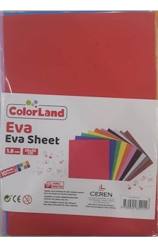 Colorland Eva 1.8Mm 10 Renk 20x30 CM