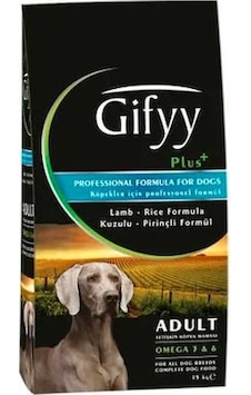 Gifyy Kuzu Etli ve Pirinçli Yetişkin Köpek Maması 15 KG Gifyy Kuzu Etli ve Pirinçli Yetişkin Köpek Maması 15 KG