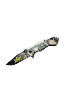 4 23 3 Army Kurtarma / Kamp Çakı 20cm - Yarı Otomatik, Kemerlikli, Cam Kırma Ve İp Kesme Aparatlı Renkli