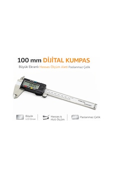 Senbang 100 Mm Dijital Kumpas Büyük Lcd Ekranlı Hassas Ölçüm Aleti Paslanmaz Çelik Senbang 100 Mm Dijital Kumpas Büyük Lcd Ekranlı Hassas Ölçüm Aleti Paslanmaz Çelik