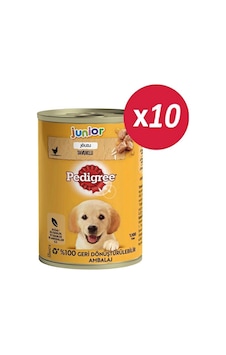 Pedigree Junior Tavuklu Yavru Konserve Köpek Maması 400 Gr 10 Adet Pedigree Junior Tavuklu Yavru Konserve Köpek Maması 400 Gr 10 Adet