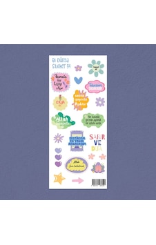 M54 Motivasyon Cümleleri İslami Sticker Seti Çok Renkli M54 Motivasyon Cümleleri İslami Sticker Seti Çok Renkli
