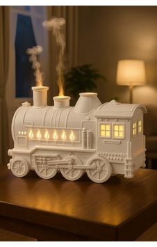 Dekoratif Tren Tasarımlı Buhar Makinesi Led Işıklı Sessiz Nemlendirici & Difüzör Beyaz - 784005232 Dekoratif Tren Tasarımlı Buhar Makinesi Led Işıklı Sessiz Nemlendirici & Difüzör Beyaz - 784005232
