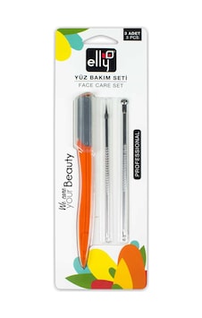 Elly 3'lü Yüz Bakım Seti Akne Temizleme Aparatı Ve Kaş Usturası Ellyfaceset04 Çok Renkli Elly 3'lü Yüz Bakım Seti Akne Temizleme Aparatı Ve Kaş Usturası Ellyfaceset04 Çok Renkli